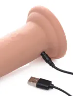 7X Inflatable and Vibrating Remote Control Silicone Dildo - Image 2